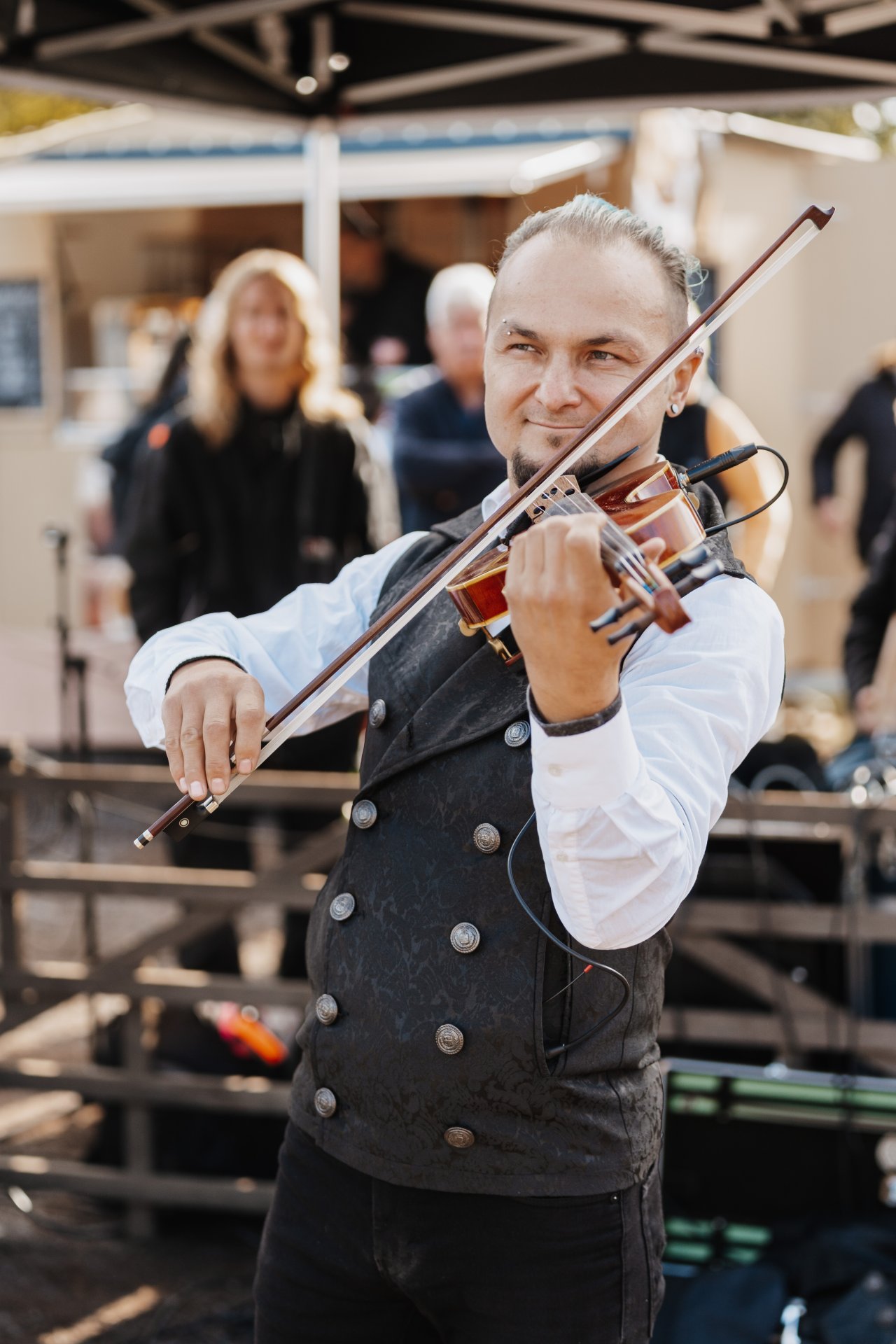 Geiger auf dem Pferdemarkt